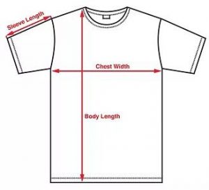 T-shirt Size Chart Guide