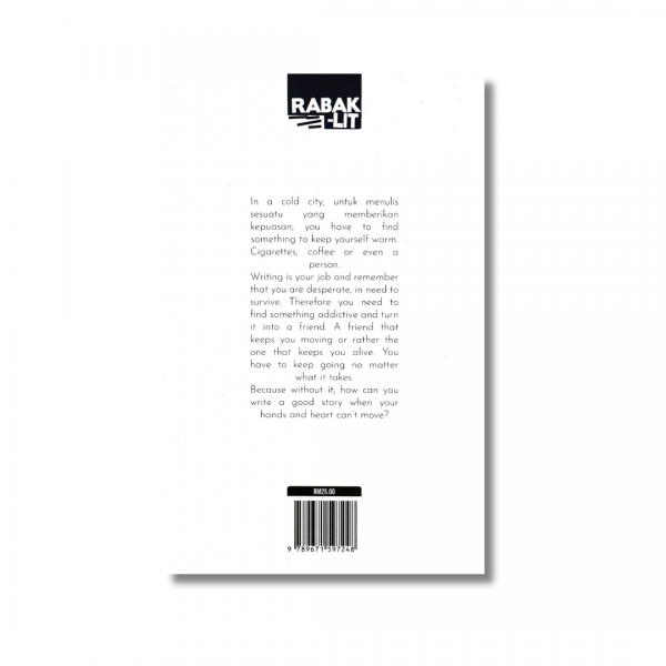A back cover of a book titled Pabila Pesawat Bertemu Bulan.