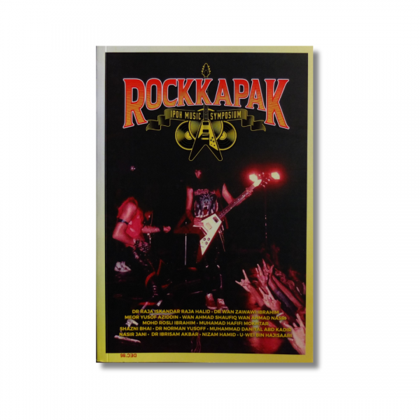A front cover of a book titled Muzik Rock Kapak.