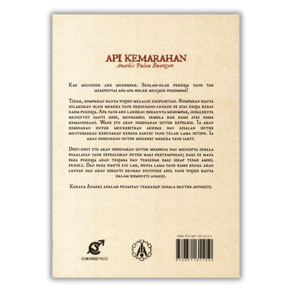 Api Kemarahan by Clément Duval (back cover)