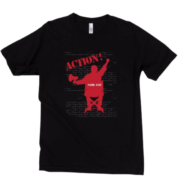 ACTION! Nasir Jani Black Cotton T-shirt